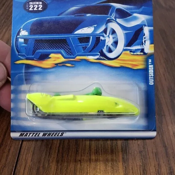 Hot Wheels 2001 Outsider Florescent Yellow With Green Rider #222 - Picture 3 of 8